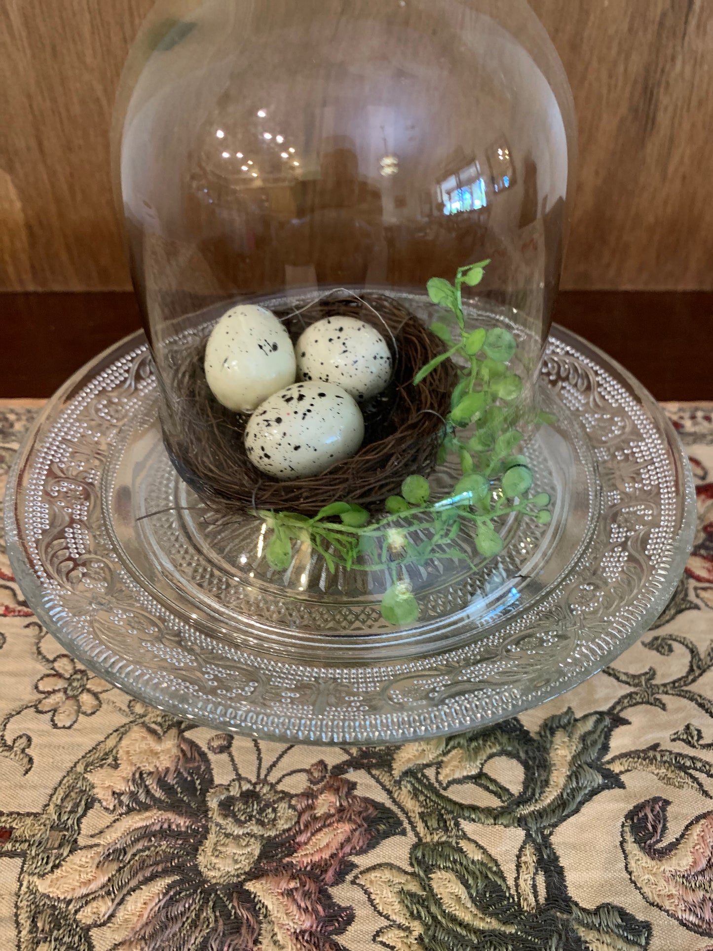 Glass Stand with Cloche
