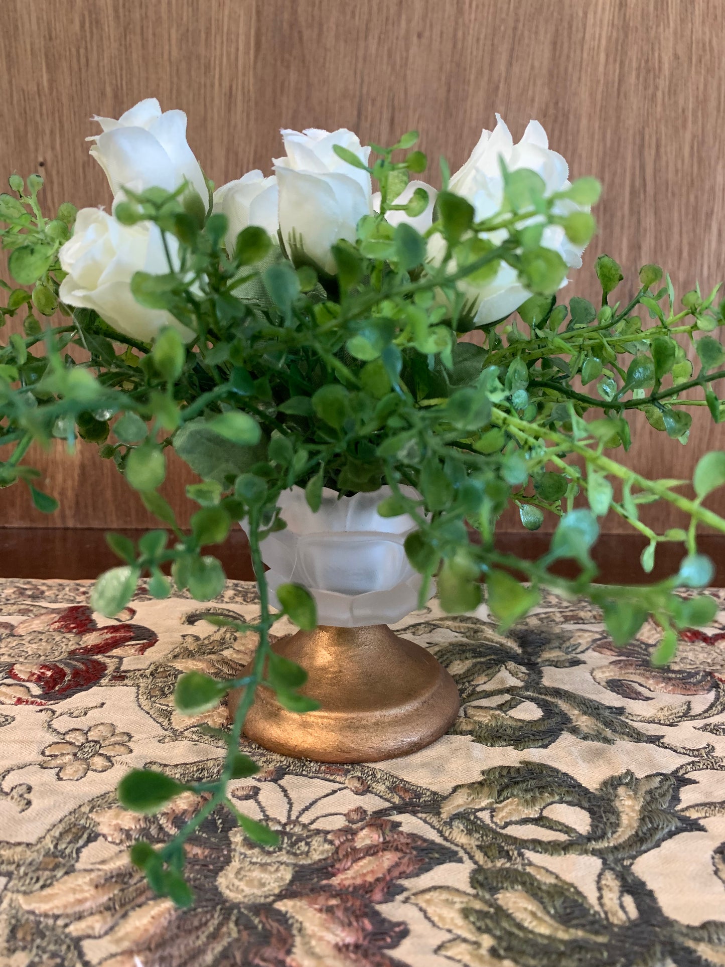 Flower Candle Holder with Floral