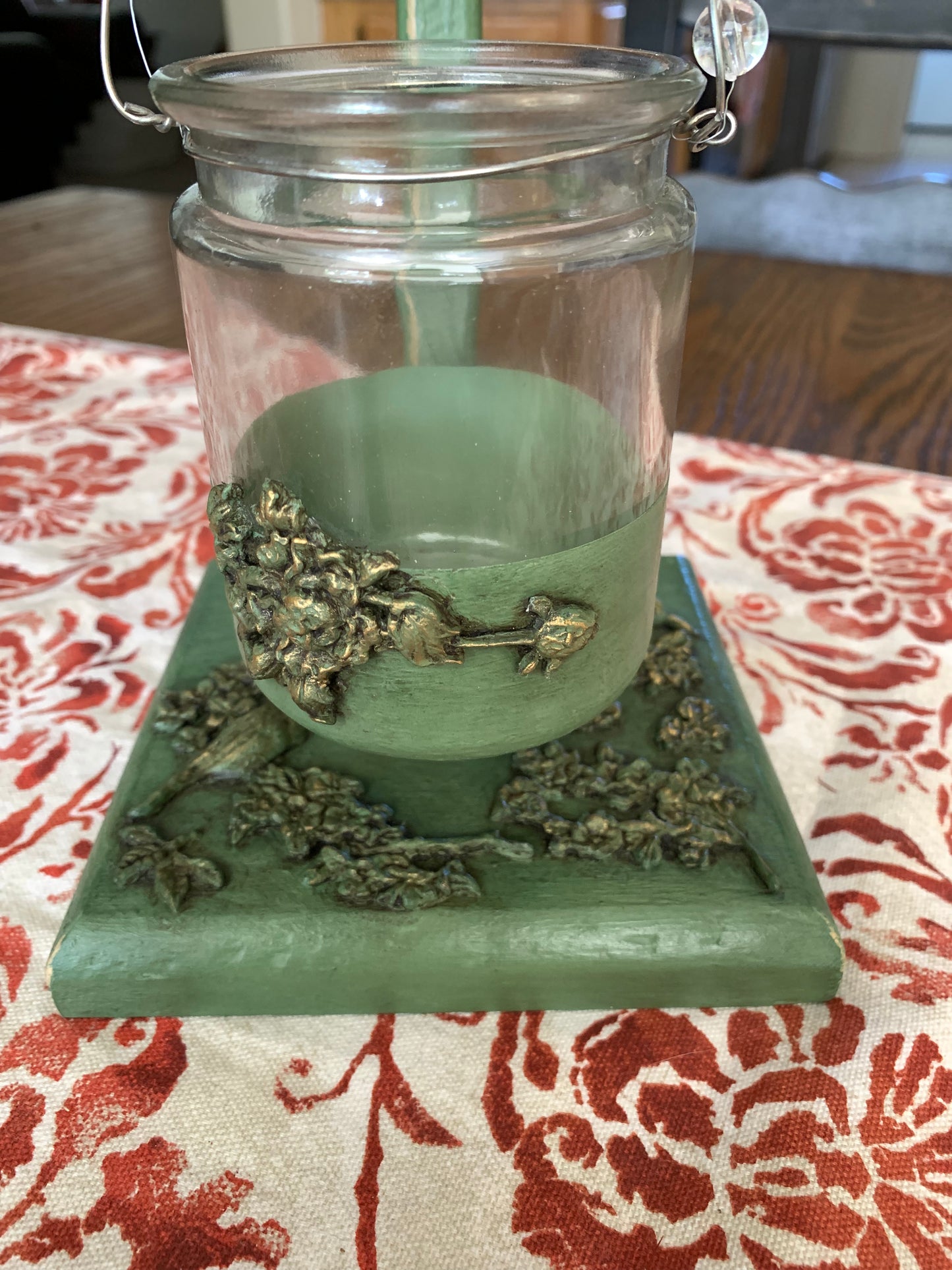 Green Candle/Plant Hanger