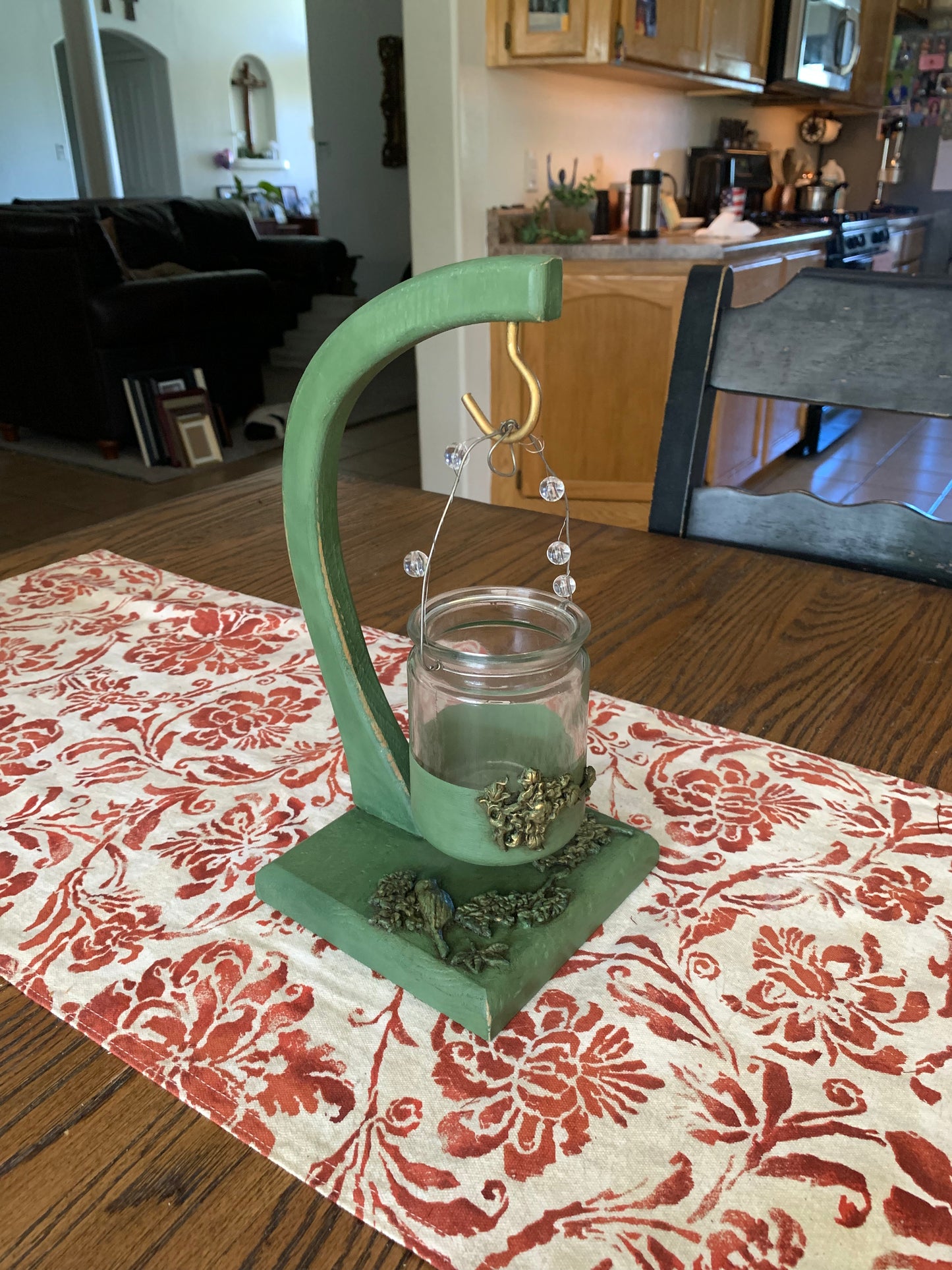 Green Candle/Plant Hanger